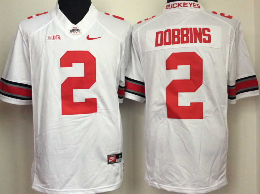 NCAA Men Ohio State Buckeyes White 2 dobbins